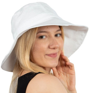 Summer Cotton Bucket <b>Hat</b> Comfortable Soft Material Sun Shade <b>Hat</b> For Beach Holiday Travel Outdoor <b>Walking</b> And Casual Fashion Use - Product Image 6