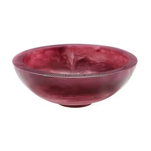Cuenco para servir de resina brillante hecho a mano, Grado Alimenticio seguro para mesa de cocina, centro de mesa, Decoración de mesa funcional elegante para el hogar - Product Image 1