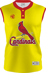 Camiseta de Béisbol para Niños, Amarilla y Roja, con Estampado Digital, Absorbente de Humedad, Manga Corta, Corte Regular, Poliéster, Logotipo Frontal - Product Image 3