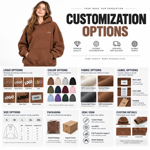 Sweat à capuche ample à épaules tombantes avec poche kangourou en molleton doux pour femme, idéal pour le quotidien – Fabrication sur mesure - Product Image 5