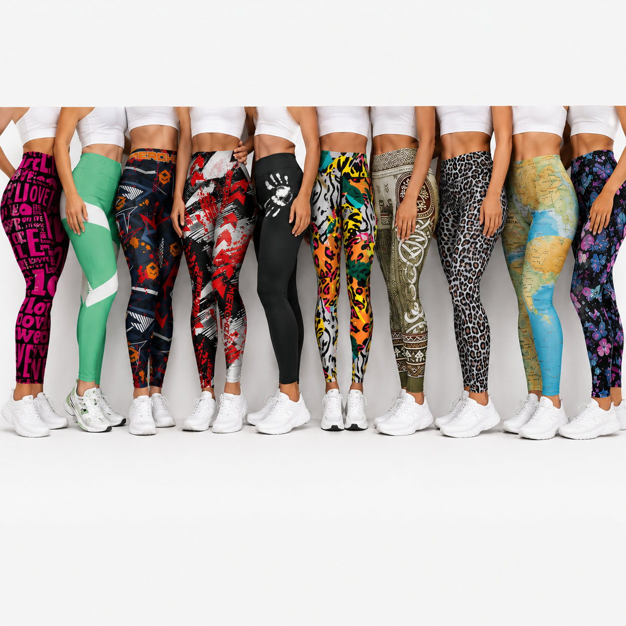 High Waist Full Length Yoga Leggings Women's Twist Print Sublimation Activewear Pants Stretchy Plus Size Fashion Workout Wear