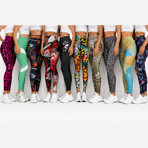 Leggings de Yoga de Cintura Alta para Mujer, Estampado Cruzado, Sublimados, Pantalones Deportivos Elásticos, Tallas Grandes, Ropa Deportiva a la Moda - Product Image 1