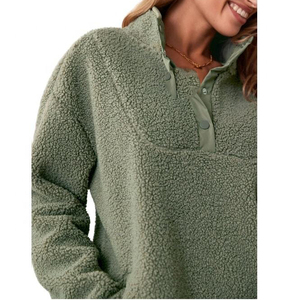 Sudadera Casual de Forro Polar Sherpa para Mujer al por Mayor, con Cuello Vuelto, Cómoda y a la Moda - Product Image 5