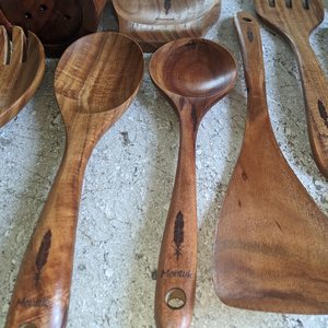 Cuchara de Madera con Logotipo Personalizado, Apta para Alimentos, Ecológica, Hecha a Mano, Utensilio de Cocina, Estilo Clásico Marrón, Biodegradable, Utensilios para Camping - Product Image 4