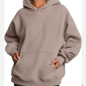 OEM Women's Oversized Heavyweight Ladies Pullover Hoodies New Arrival Cotton Fleece Regular Fit Hoodies For Sale - Product Image 5