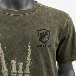 เสื้อยืดสีพื้น 100% ผ้าฝ้าย ทรงหลวม พิมพ์ลายกราฟิกสวยงาม ดีไซน์ล่าสุด ราคาประหยัด สำหรับผู้ชาย - Product Image 6