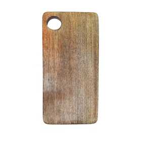 Acacia Wood Chopping <b>Block</b> Leather Hanging Loop Natural Serving Platter Light Weight Anti-Slip Dishwasher Safe for Cheese Fruit - Product Image 1