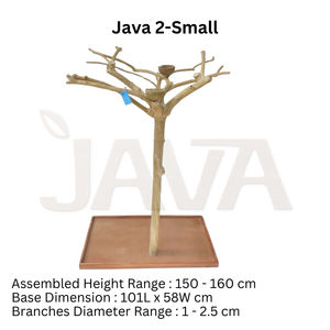 ที่นั่งนกแบบเป็นมิตรต่อสิ่งแวดล้อมจากไม้กาแฟ Javawood รุ่น J2E ขนาดเล็ก อุปกรณ์สำหรับนกคุณภาพพรีเมียม - Product Image 1