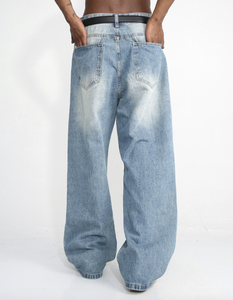 Pantalones vaqueros negros para hombre, corte ajustado, informales, formales, elásticos, cómodos, elegantes, de color oscuro, para uso diario, a la moda. - Product Image 2