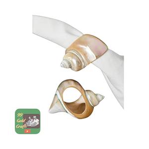 Anillo para Servilletas de Concha Marina Natural Ecológico de Bajo Costo, No Tóxico, para el Mercado Coreano del Bienestar, Venta Directa de Fábrica al Por Mayor - Product Image 5
