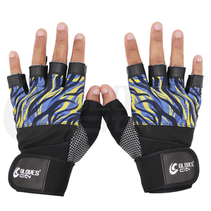 ถุงมือยกน้ำหนักแบบพันข้อมือ Pro Wrist Wrap ป้องกันการลื่น ฝ่ามือบุฟองน้ำ สำหรับออกกำลังกาย ยูนิเซ็กซ์ ทนทาน ระบายอากาศได้ดี จับกระชับมืออย่างสมบูรณ์แบบ เหมาะสำหรับงานซับลิเมชั่น - Product Image 2