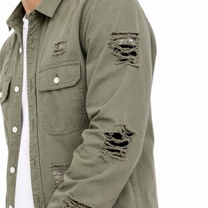 Chemise en jean pour homme, couleur personnalisée, décontractée, utilitaire, élégante, durable, confortable, moderne, streetwear, vêtement léger - Product Image 5