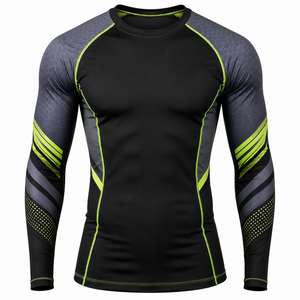 Camiseta de Manga Larga para Hombre con Estampado de León, Spandex/Nylon, Transpirable, de Secado Rápido, con Logotipo Frontal, Estilo Adulto - Product Image 4