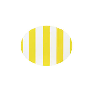 Salvamanteles redondo de MDF lacado con bloques de color brillantes, diseñado para espacios de comedor contemporáneos, colecciones de vajilla de marca privada. - Product Image 2