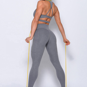 Conjunto de Yoga para Mujer, Ropa Deportiva para Gimnasio, Conjuntos Deportivos, Bra y Leggings Sin Costuras, Conjuntos de 2 Piezas para Mujer en Venta - Product Image 5