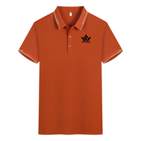 Kaos Polo Rajut Hitam Pria Lengan Pendek Warna Solid Berkerah Regular Fit Bernapas Kasual Golf Olahraga Pakaian Musim Panas