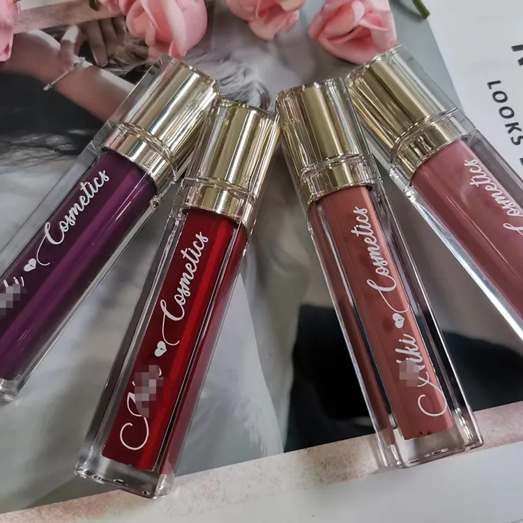 OEM Moq rendah Lipgloss Label pribadi Lip Gloss Vendor grosir dengan Logo khusus