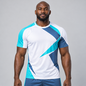 Maillot de football moderne pour hommes avec motifs sublimés, construction respirante et coupe confortable pour les matchs de football en extérieur - Product Image 6