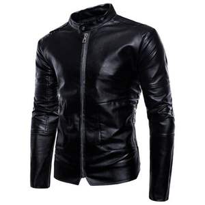 Dernière conception, veste en cuir imperméable sur mesure avec logo sur le devant en toile, grande taille pour hommes, nouvelle arrivée, manches longues, chaude pour l'hiver - Product Image 6