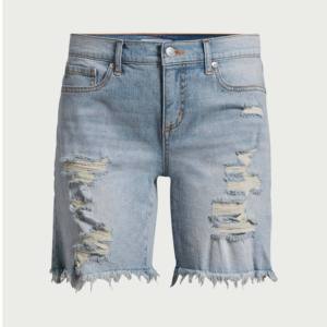 Shorts en jean premium pour femme, avec un look délavé élégant et une coupe confortable pour une mode tendance. - Product Image 6