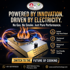 เตาไฟฟ้าพลาสม่าแบบพกพา Rickul – เตาแก้วแบบเสียบปลั๊กใช้งานได้ทันที 220V - Product Image 4