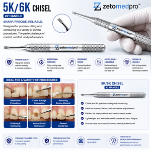 Instrument dentaire de qualité supérieure 5K/6K en acier inoxydable de qualité médicale réutilisable OEM Zetomed Pro - Product Image 2