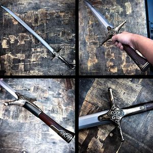 Espada Ancha Medieval Rústica de Acero al Carbono Forjada a Mano de 41 Pulgadas, Venta al Por Mayor OEM - Product Image 3