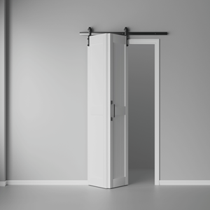 Porte da fienile scorrevoli in legno massello con Kit di binari Hardware incluso - Product Image 4