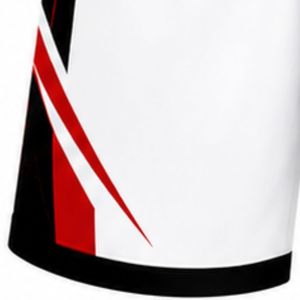 Shorts de volley-ball sublimés blancs, rouges et noirs – Bas de tenue sportive professionnels pour matchs d'équipe – Vêtements d'entraînement légers - Product Image 3