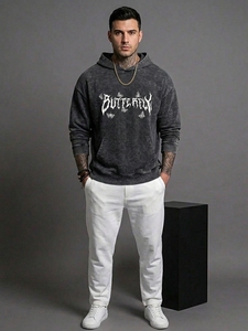 เสื้อฮู้ดดี้ทรงโอเวอร์ไซส์ ไหล่ตก ผ้าฝ้าย 100% เนื้อนุ่มพิเศษ ทรงปกติ มีกระเป๋าจิงโจ้ ระบายอากาศได้ดี ไม่ยับง่าย - Product Image 1