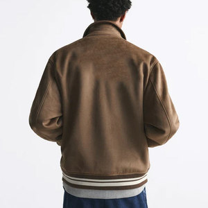 Veste universitaire pour homme tendance, col montant, tissu en toile, séchage rapide et respirant, style décontracté, personnalisable - Product Image 3