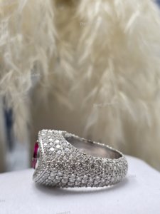 Eye Shape 925 Silver Cocktail <b>Ring</b> With Marquise Color Stone Handmade Setting Women's Luxury <b>Statement</b> <b>Ring</b> - Product Image 5