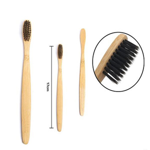 Brosse à dents réutilisable pour adultes, biodégradable, à poils souples, pour les fournitures de toilette d'hôtel, emballage personnalisé - Product Image 1
