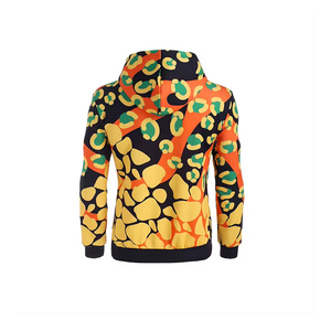 Men's Hooded Sweatshirt Abstract Print Regular Fit Casual Autumn Knitted Polyester Breathable Front Pocket Design - Product Image 2