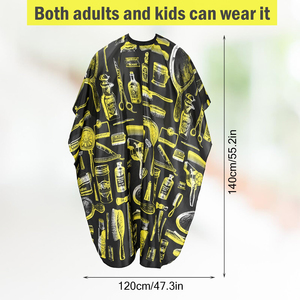 ผ้าคลุมตัดผมสำหรับร้านเสริมสวยมืออาชีพ ผ้ากันเปื้อนช่างตัดผม คุณภาพสูง ผลิตจากไนลอน สวมใส่สบาย พร้อมคลิปล็อค - Product Image 2