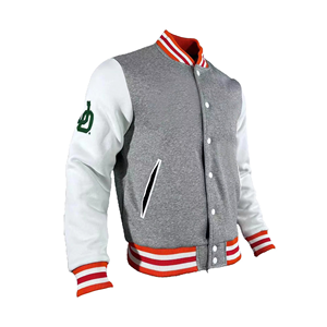 Old School Varsity Design Warm Wool <b>Fleece</b> Cotton XS Wholesale Bulk Winter Letters PatternCollege Baseball <b>jacket</b> for <b>men</b> - Product Image 2