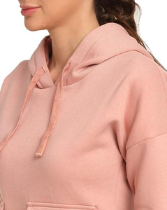 BLIZ SPORTS WEAR Women's <b>Pink</b> 2-Piece Polyester/Cotton Tracksuit Set Hooded <b>Sweatshirt</b> Cargo Jogger Pants Casual Sportswear - Product Image 2