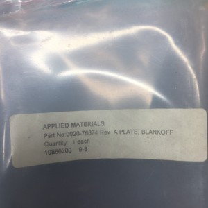 AMAT 0020-76674 PLATE, BLANKOFF, VME FLOPPY, 121871 - อุปกรณ์และชิ้นส่วนเซมิคอนดักเตอร์มือสองระดับโลกที่เชื่อถือได้ที่ - Product Image 6