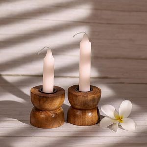 Modern Wooden Cube <b>Tealight</b> Candle <b>Holder</b> Handmade Decorative Tabletop Candle Stand Home Wedding Decor - Product Image 3