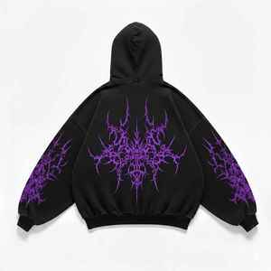 Fabricant sur mesure – Nouvelle collection : Sweat à capuche zippé en molleton bouclette délavé au soleil, broderie, style streetwear, délavage acide, coupe oversize respirante et séchage rapide pour homme - Product Image 6
