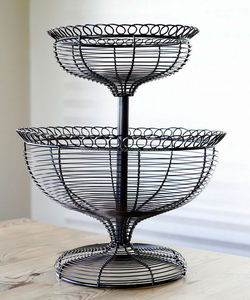 Handcrafted Metal Wire <b>Fruit</b> <b>Storage</b> Rack Indian Artisans Crafted Lightweight Table Decoration Natural Finish Metal <b>Fruit</b> Basket - Product Image 6