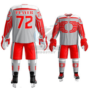 Meilleures ventes - Prix d'usine - Uniforme de hockey sur glace en polyester respirant - Toucher doux - Design personnalisable en gros - Haute qualité - Service OEM - Product Image 2