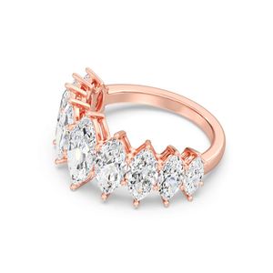 แหวนเพชรทรงมาร์คีส์แบบครึ่งวงกลม - Product Image 5