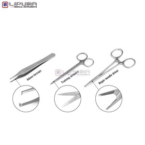 Kit Completo de Práctica de Sutura para Estudiantes, Almohadilla de Silicona de Alta Calidad para Suturas, Instrumentos Quirúrgicos, Hilo, Instrumentos Médicos para Práctica Manual - Product Image 3