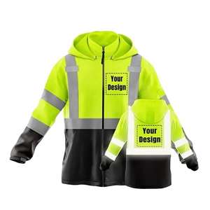 Chaqueta de Trabajo Reflectante de Seguridad Nocturna para Trabajadores de Carreteras y Autopistas, Equipo de Visibilidad, Protección para Trabajo al Aire Libre - Product Image 4