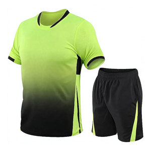 Ensemble de maillots de football personnalisés, uniforme de football dégradé, vêtements de sport à manches courtes, nom personnalisé, numéro, logo, kit d'entraînement pour adultes et enfants - Product Image 3