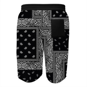 กางเกงขาสั้นชายหาดสไตล์ไฮสตรีทสำหรับผู้ชายกางเกงผ้าอ๊อกซ์ฟอร์ดแบบลำลองระบายอากาศพิมพ์ลายผ้าโพลีเอสเตอร์ - Product Image 2