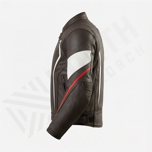 Chaqueta de Motociclista de Cuero Genuino para Hombre de la Mejor Calidad, Nueva Colección de Invierno, Chaquetas de Motocicleta con Protecciones Desmontables Personalizadas - Product Image 3