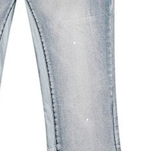 Jeans pour hommes en denim de coton de qualité supérieure, coupe droite, délavés foncés, style décontracté, directement de l'usine - Product Image 2