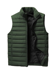 Custom OEM <b>Men</b> Hooded Puffer <b>Vest</b> Quilted Warm <b>Thermal</b> Lining Bodywarmer - Product Image 1